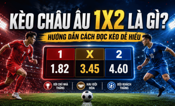 Kèo châu Âu 1X2 là gì? Cách đọc dễ hiểu cho người mới